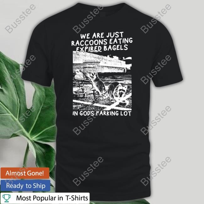 We Are Just Raccoons Eating Expired Bagels In God's Parking Lot Shirt