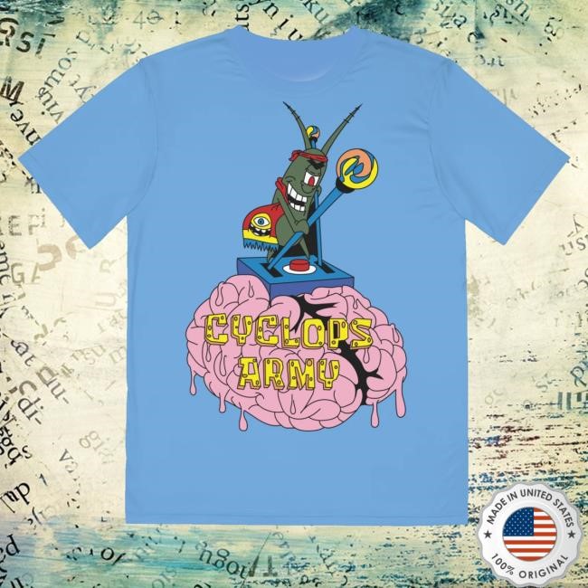 Mythical Merch Cyclops Army Plankton Riddim Goblin Sponge Edm Bob Dubstep Long Sleeve Shirt