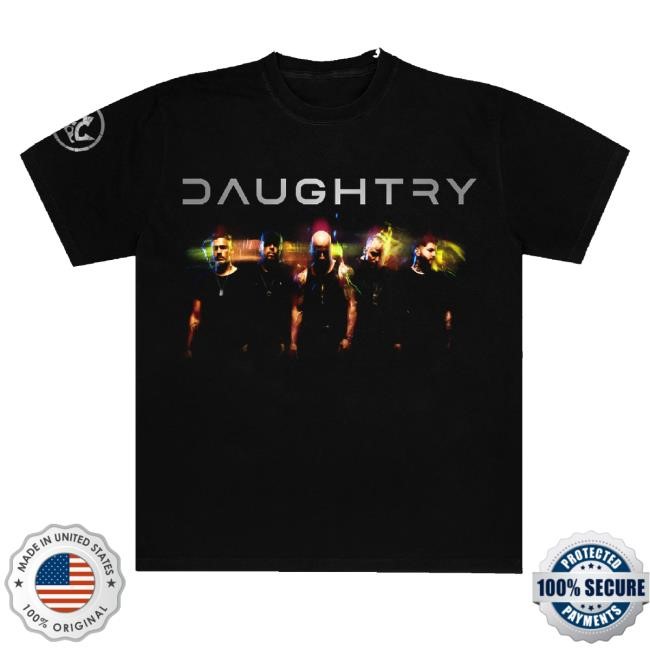 Official Daughtry Merch Band Photo Tee Black