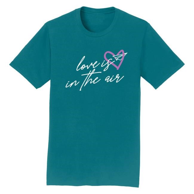 Swathestore Merch Valentine's Day Love Is In The Air T-Shirt