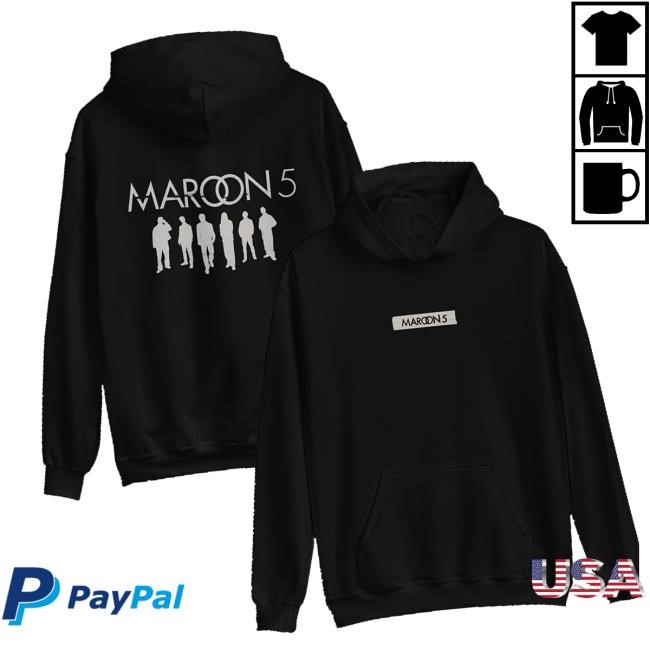 Maroon5 Merch Store M5 Black Hoodie