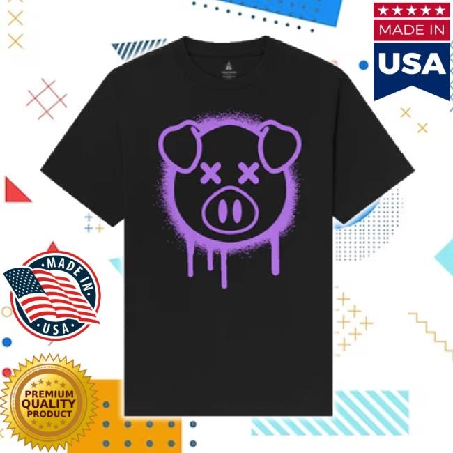 Trending Spray Paint Pig Black Tee Shirt Shane Dawson Merch Store Shop