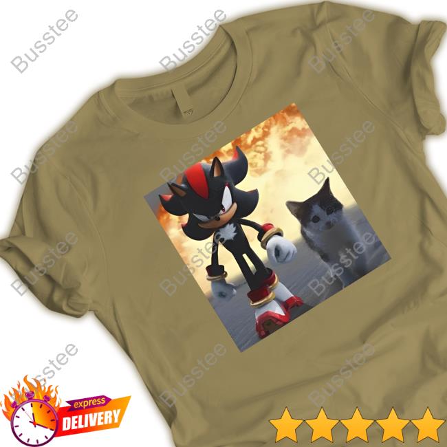 Official Limited Shadow The Hedgehog And Cat Tee Shirt